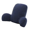 thumbnail image 1 of en cama Almohada de lectura Silla Sofá Cojín de apoyo Almohadas para esposo y novio (Rellenos de suave, Funda de con cremall Tiras-Azul Oscuro Macarena Almohada de lectura, 1 of 4