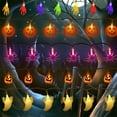 thumbnail image 5 of Outdoor Halloween String Lights Battery Powered 11.8ft/3m 20 LEDs with Remote Control for Home Park, 5 of 5