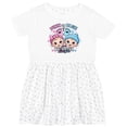 thumbnail image 3 of Inktastic Pink or Blue Your Big Sister Loves You Gender Reveal Girls Toddler Dress, 3 of 5