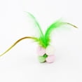 thumbnail image 3 of Cat Chew Ball Plush Interactive Cat Faux Feather Ball Kitten Play Ball with Bell, 3 of 10