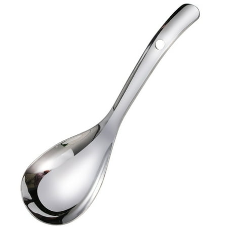 

Portable Thicken Anti Rust Stainless Steel Rice Soup Spoon Kitchen Tableware