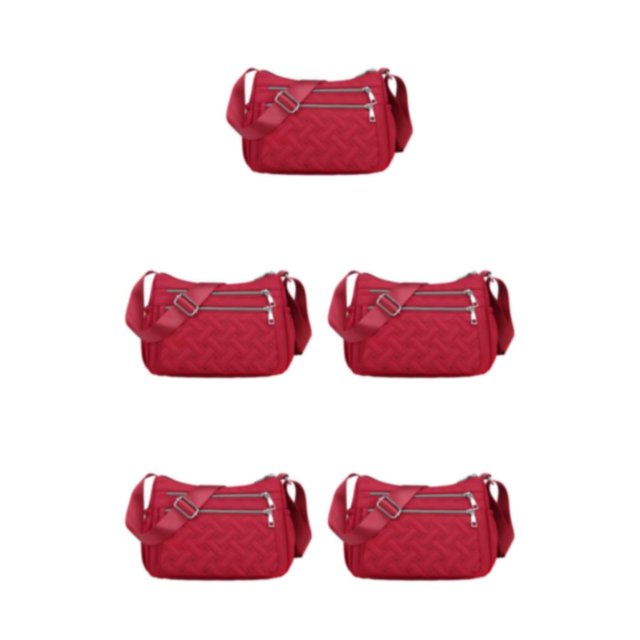 kurtrusly Premium Crossbody Bag For Fashionable And Practical Look Gift Messenger Bag winered 5Set