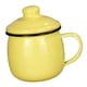thumbnail image 5 of Taza de esmalte de 380 ml para beber, taza de camping, taza de café con asa, taza de té para picnic Amarillo, 5 of 9