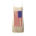 thumbnail image 3 of OAVQHLG3B Womens Dresses Sun Dresses Women Summer Casual 4th of July Outfits American flag Slim A-Line V-Neck ing Sleeveless Sling Skirt Dress, 3 of 4