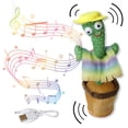 thumbnail image 1 of Cactus Bailarin, Cactus Parlante Que Habla y Repite lo Que Dices, Cactus con 120 Canciones, Juguete con Sonido, Peluche para Niños y Niñas Divertido y Educativo, 1 of 5