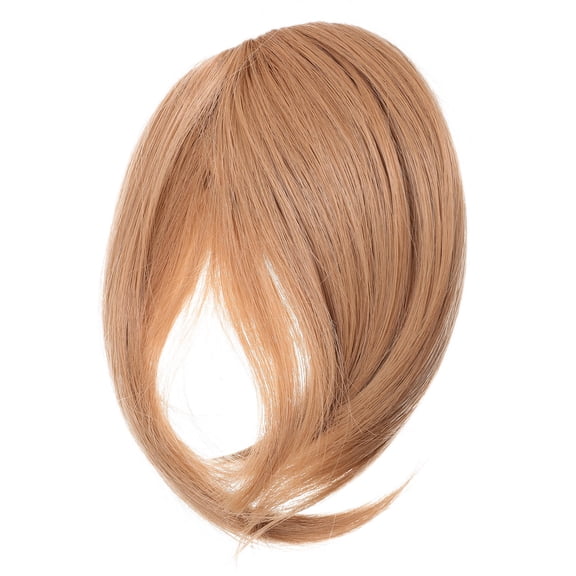 HEALEEP Clip On Bangs Hair Extension Made of High Temperature Fiber for Natural Look Brown