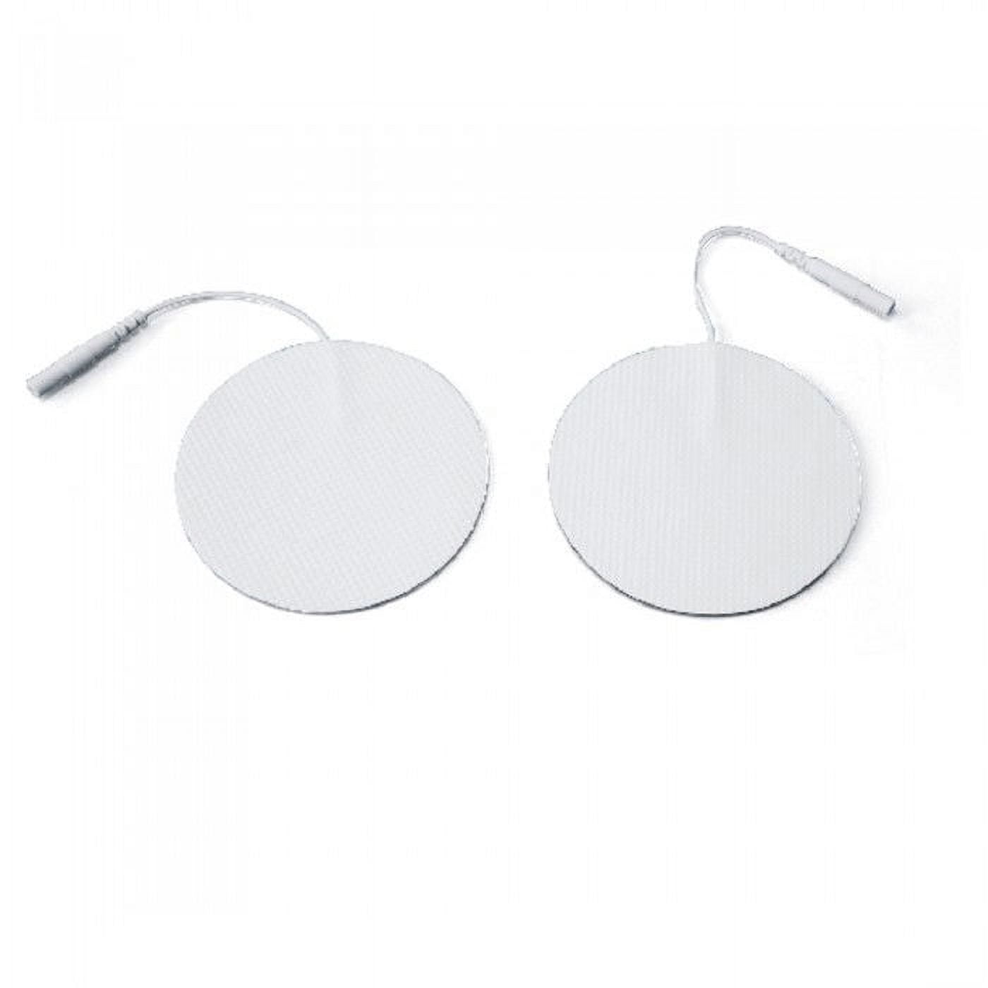 10 Electrode Pads EMS for Tens Massager 7000, 3000- 2 Inch Rouned White Cloth