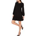 thumbnail image 2 of Michael Kors Vestido de cóctel con volantes y tachuelas para mujer, negro, grande Michael Kors A-line, Cóctel, Volante, 2 of 2