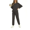 thumbnail image 2 of yievot Lounge Sets for Women Two Piece Long Sleeve Tops and Pants Pajama Loungewear Ladies Sleepwear Sets, 2 of 6