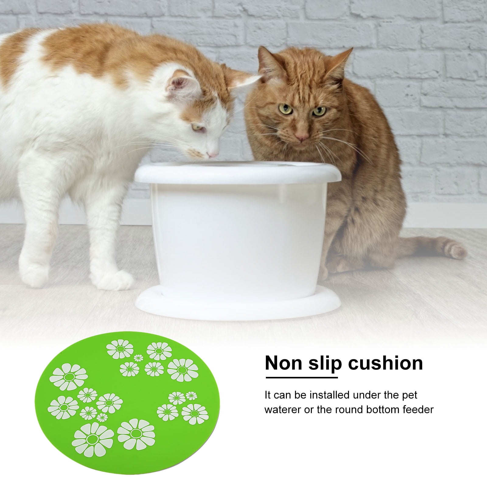 cat water fountain mat