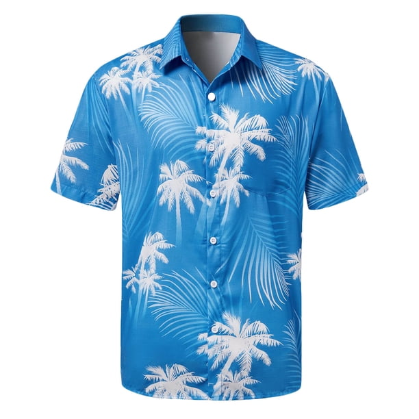 Camisas de Lino para Hombres, Manga Corta Camisa de Boliche Vintage con Cuello Cubano, Botón de Verano de Playa Casual