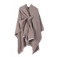 thumbnail image 1 of Chal de mujer de punto liso con abertura en la barra, ideal para combinar con un chal de invierno de poliéster., 1 of 2
