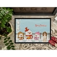 thumbnail image 3 of Merry Christmas Carolers Russian Spaniel Door Mat, 3 of 4