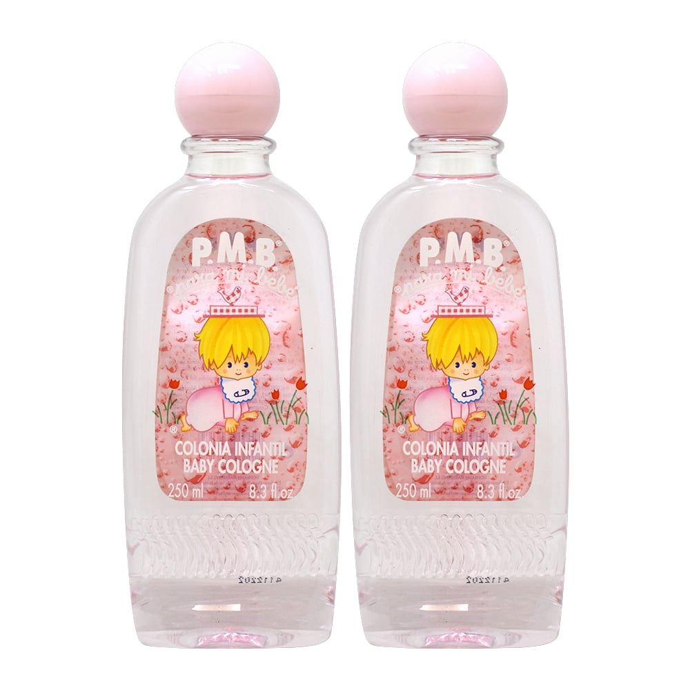 P.M.B. Colonia Infantil Baby Cologne (Pink) 250ml 8.3oz (Pack of 2)