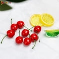 thumbnail image 7 of Spencer 30Pcs Artificial Simulation Red Cherries, Lifelike Fake Fruit Cherry Model for Home Kitchen Party Decoration Desk Ornament, 7 of 7
