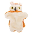 thumbnail image 1 of ColoMX Marioneta de mano de búho de dibujos animados, marioneta de mano de animal de peluche flexible, marioneta interactiva para contar historias, 1 of 8