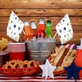 thumbnail image 6 of Handheld Flag Double-Sided Hand Waving Flag 8.2×5.5in Used For Team Activities Or Decoration In Decorative Places Blue Gold Eyes Stars Sun Moon Ten Piece, 6 of 8