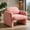 Pink, variant on Barara King Modern Comfy Arm Chair, Reading Chair,Modern Accent Chair with Waist Pillow and Armrests for Living Room Bedroom-Beige