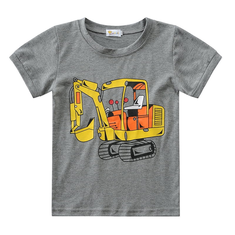 Little Hand Little Big Boys Summer Pajamas Short Sleeve Cotton Toddler Kids Summer Pjs Sets 2 7t Grey