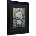 thumbnail image 2 of Trademark Fine Art 'Weebot-Icecream' Canvas Art by Craig Snodgrass, Black Matte, Black Frame, 2 of 4