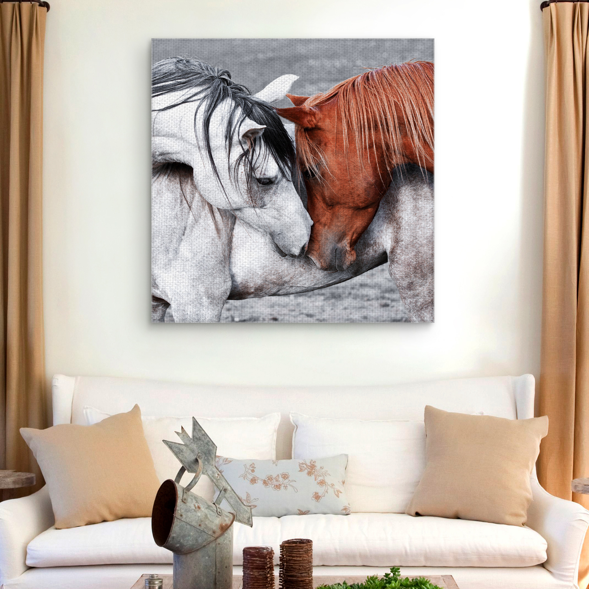 Masterpiece Art Gallery Horse Of A Different Color By Belle Maison Canvas  Art Print 35