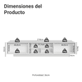 thumbnail image 3 of Mueble Mesa Para Tv Rack Madesa Agata 2 Puertas Hasta 80 09, 3 of 10
