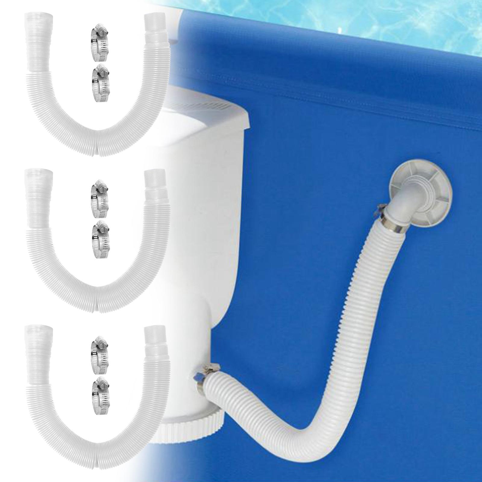 Diameter Swimming Pool Hose with Hose Clamps Filter Pump Hose for Spas