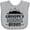 AC-Heather Grey, variant on Inktastic Grandpa Hiking Buddy Hiker Boys Baby Bib