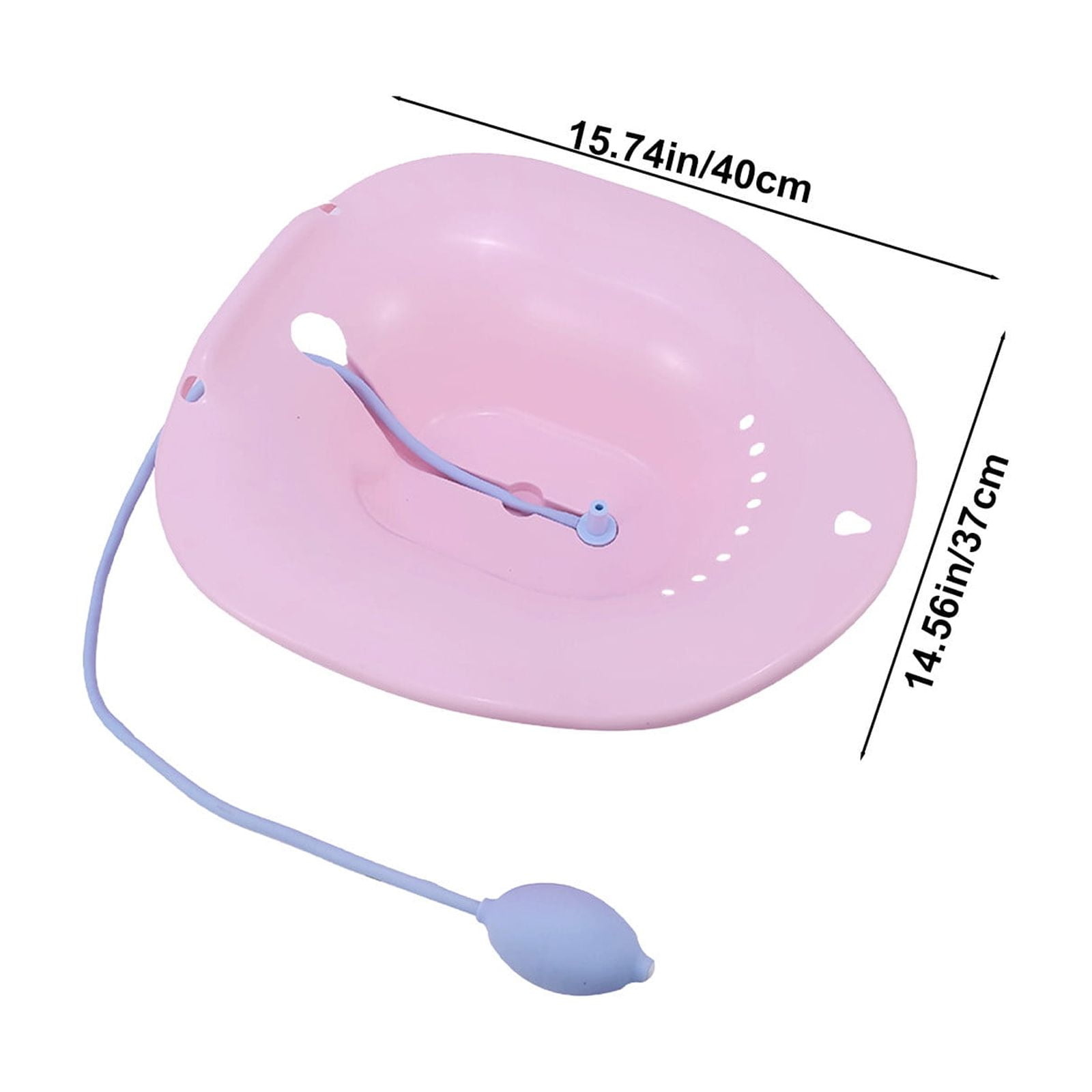 Gecau Comfortable Sitting Bath Tub With High Temperature Resistance And Practical&Affordable flow Design Included Pink Home Essentials