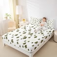 thumbnail image 4 of Feelyou Kids Christmas Bed Sheets, Cartoon Xmas Tree King Sheets, Glitter Stars Print Sheet Set, Super Cozy Room Decor,4 Pieces, 4 of 7