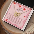thumbnail image 4 of To My Love Interlocking Heart Necklace Gift, Valentines day, Birthday, Anniversary Gift for Wife, Girlfriend, Partner, From Husband, Boyfriend, 4 of 8