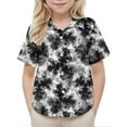 thumbnail image 4 of UQJfacai Kids' Fashion Tie-Dye Button Down Shirts Casual Gradient Short Sleeve Collared Shirt with Pocket for Boys & Girls (Ages 2-15 Years), 4 of 7