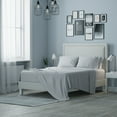 thumbnail image 4 of Dawn 3-Piece Sustainability Sheet Set, Lunar Gray, Twin XL Size, Soft 90 GSM Microfiber, 60% Recycled, 4 of 7