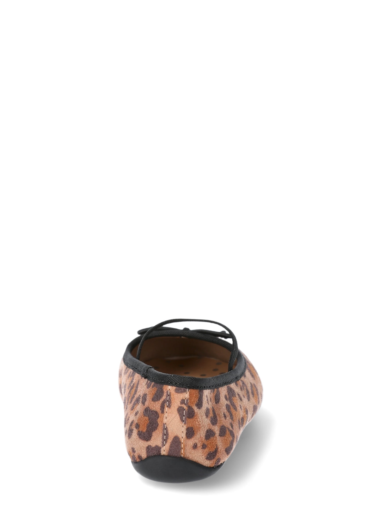 Wonder Nation Toddler Girls Leopard Bow Ballet Flat Shoes
