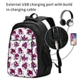 thumbnail image 2 of Yiaed Tulips Flowers Print Laptop Backpack,Business Travel Durable Laptops Backpack with USB Charging Port,Water Resistant College Computer Bag, 2 of 5