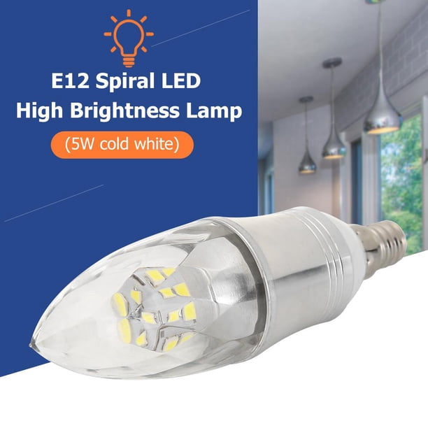 E12 5W/7W/12W Bombilla LED SMD2835 AC85-265V Lámpara de maíz Tornillo Uso Luz de vela