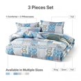 thumbnail image 2 of TENGDA 3-Piece Complete Comforter Bedding Set Assorted Stylish Designs Bedroom Decor Kit, 2 of 6