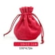 thumbnail image 2 of Bolsa de joyería de terciopelo con cordón a prueba de polvo, organizador de embalaje de regalo de cumpleaños de boda, bolsas pequeñas, Ropa, zapatos y accesorios Miscelánea Fondo rojo/cuadrado Sonducket AP017416-04, 2 of 6