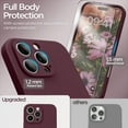 thumbnail image 2 of KOMI for iPhone 16 Case, Liquid Silicone Case with Camera Protection Soft Gel Rubber Cover with Microfiber Lining Shockproof Protective Phone Case for iPhone 16 6.1", Plum, 2 of 5