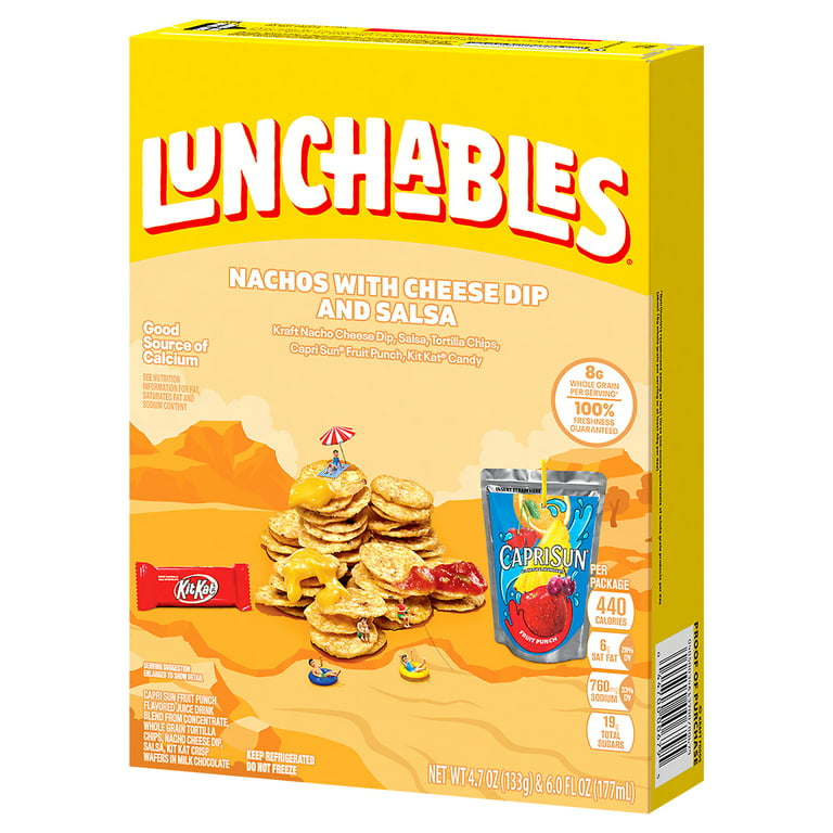 Lunchables Nachos Cheese & Salsa with Capri Sun Drink & Kit Kat Candy Bar  Kids Lunch Meal Kit, 10.7 oz - Harris Teeter