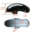 thumbnail image 2 of Motorcycle Front Mud Flaps Splash Guard Mudguards for Yamaha FZ400 XJR400 1992-2011, 2 of 6