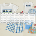 thumbnail image 3 of Boys' 2 Piece Summer Outfit 6-12 Months 12-24 Months 2t 3t 4t 5t 6t 7t Children Cool Graphic Short Sleeve Tee & Shorts Set,Cartoon 12-18 Months, 3 of 4