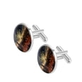 thumbnail image 2 of Eid Al Fitr Elegant Stainless Steel Cufflinks Set for Men's Dress Shirts - Formal Occasions, 2 of 6