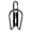 Black, variant on Aluminum Alloy Cycling Drink Water Bottle Rack Holder Cage Top Peak Bag Rear for Rear Solar Lights Front And Back Tail Light Small Bar Rack for Tire Lights Wheels Light Fold