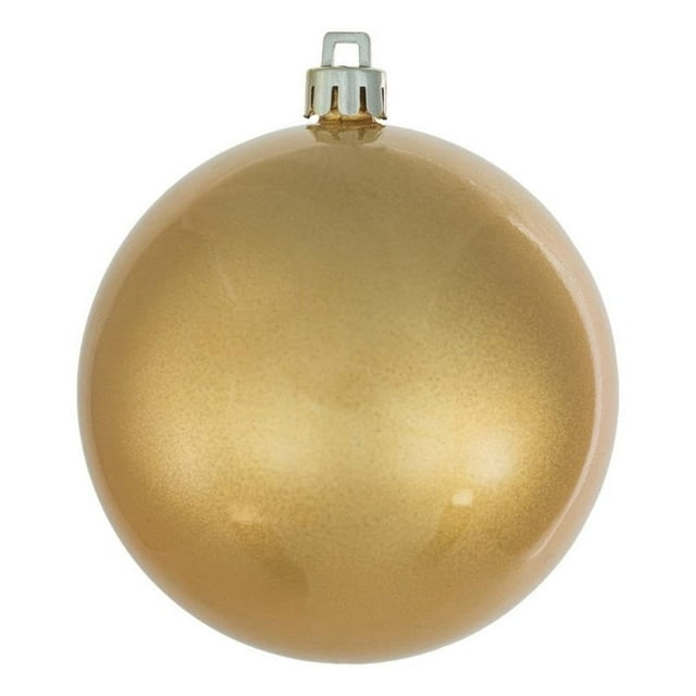 Adorno navideño Vickerman bola de caramelo cobre dorado 3 cm 12 piezas