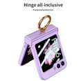thumbnail image 2 of Dteck for Samsung Galaxy Z Flip 6 Case with Ring, Upgraded Hinge Protection Screen Protector Slim Protective Case for Samsung Galaxy Z Flip 6 5G,Purple, 2 of 7