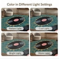 thumbnail image 7 of ODIKA 5'x7' Washable Area Rug Easy Care, Non-Shedding, Pet Friendly, Cd Vinyl Record Disc Geometric Border Round Retro Music Refined for Small Living Room, Bedroom, 7 of 7