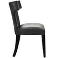 thumbnail image 3 of Modway Curve Dining Chair Vinyl Set of 2 in Black, 3 of 6