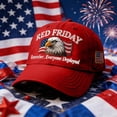 thumbnail image 2 of Red Friday Art Printed Baseball Cap With Adjustable Snapback Closure For Men And Women, 2 of 5