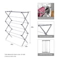 thumbnail image 2 of Mainstays Oversized Collapsible Steel Laundry Drying Rack, 2 of 12